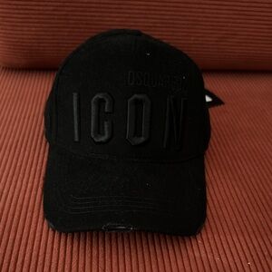 DSQUARED2 Black Embroidered Cap